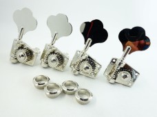 Grover 142C4 Vintage Bass Tuners Chrome Set Inline